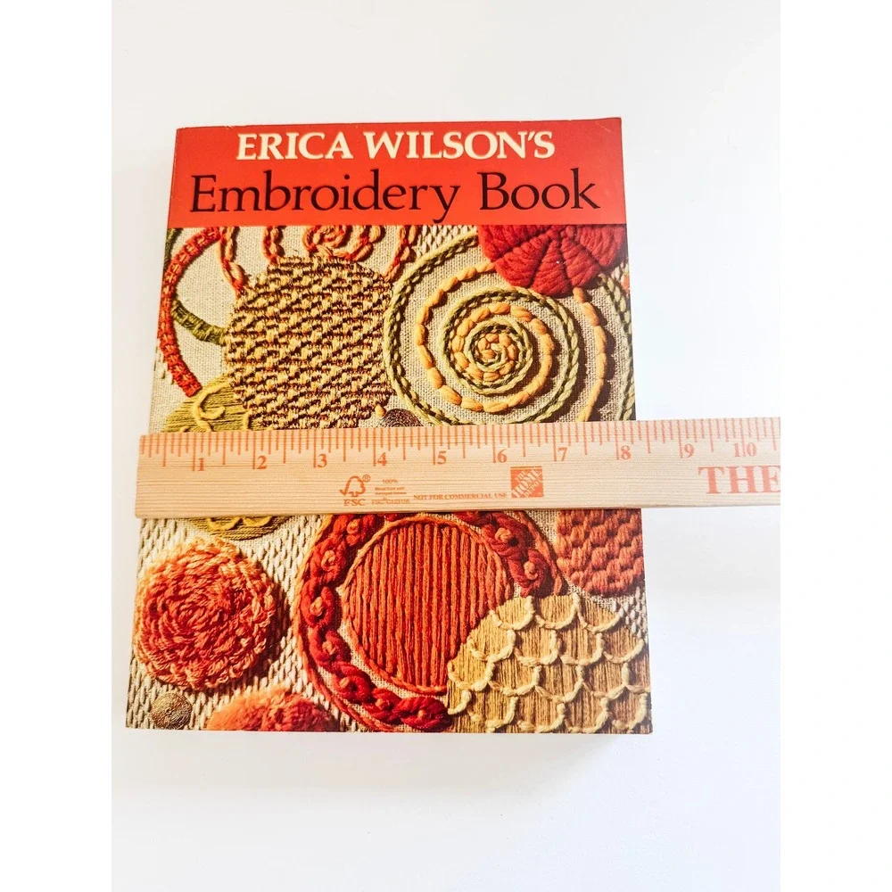 Erica Wilson's Embroidery Book 1973 Charles Scribner Vintage Stitch Guide PB